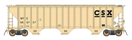 4785 PS2-CD Covered Hopper Late Version - Ready to Run -- CSX NYC (beige, black)
