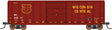 Pullman-Standard 5277 Cu.Ft. Exterior-Post Boxcar - Ready to Run -- Wisconsin Central (maroon, gold)