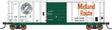 Pullman-Standard 5277 Cu.Ft. Exterior-Post Boxcar - Ready to Run -- Colorado Midland (Fantasy Scheme, white, green, orange)