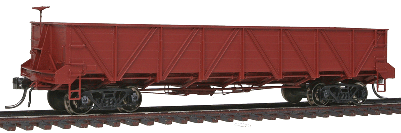 Casswell Gondola - Assembled, Painted (Brown), No Lettering -- K Brakes