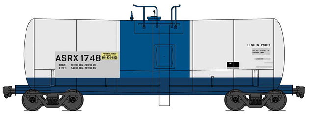 Trinity 19,600-Gallon Tank Car - Ready to Run -- Domino Sugar ASRX (Reporting Marks Only, gray, blue)