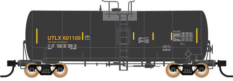 Trinity 19,600-Gallon Tank Car - Ready to Run -- Union Tank Car UTLX (Post 2005, black, yellow)