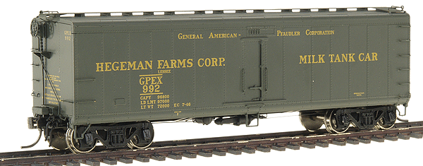 General-American Pfaudler (GEPX) 40' Steel Milk Tank Car -- Hegeman Farms Corp.
