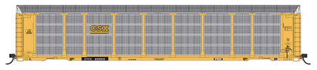 Tri-Level Enclosed Auto Rack - Ready to Run -- CSX ETTX #853337 (yellow, black, silver, yellow CSX)