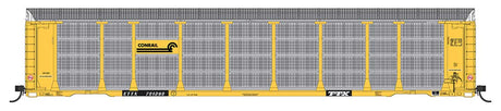 Tri-Level Enclosed Auto Rack - Ready to Run -- Conrail ETTX #701319 (yellow, black, silver)