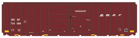 FMC 5283 Cubic Foot Double-Door Boxcar - Ready to Run -- BNSF Railway (Boxcar Red, Small Wedge Logo)