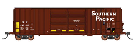 FMC 5283 Cubic Foot Double-Door Boxcar - Ready to Run -- Southern Pacific (boxcar Red, white, Engine Block Service)-1