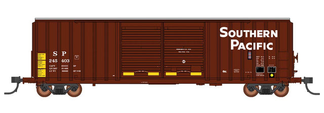 FMC 5283 Cubic Foot Double-Door Boxcar - Ready to Run -- Southern Pacific (boxcar Red, white, Engine Block Service)-1
