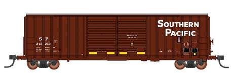 FMC 5283 Cubic Foot Double-Door Boxcar - Ready to Run -- Southern Pacific (boxcar Red, white, Engine Block Service)-2