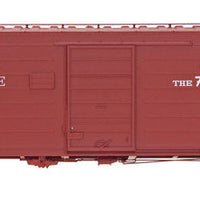 40' Rib-Side Boxcar - Ready to Run -- Milwaukee Road (Boxcar Red, Hiawatha Slogan, Original Doors)