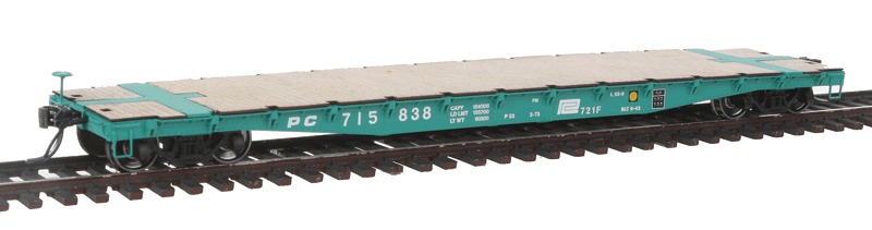 AAR 53' 6" 70-Ton Flatcar - Ready to Run -- Penn Central