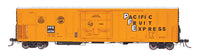 R-70-20 Mechanical Reefer w/Keystone Underframe & Early Roof - Ready to Run -- Pacific Fruit Express (orange, black, white, black Reporting Mark Field)