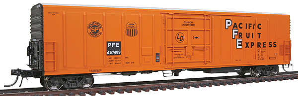 R-70-20 Mechanical Reefer w/Hydra-Cushion Underframe & Early Roof - Ready to R -- Pacific Fruit Express (orange, black, white, black Reporting Mark Field)-1