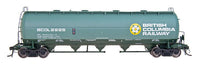 Procor Pressure-Flow Hopper - Ready to Run -- British Columbia Railway (green, yellow, white, Large Dogwood Logo)
