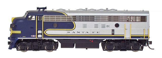 EMD F7A - Sound and DCC -- Santa Fe (Warbonnet, silver, blue, yellow)