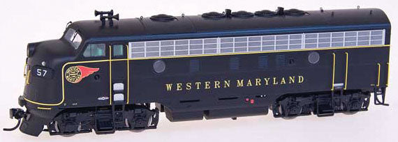 EMD F7A - Standard DC -- Western Maryland (Fireball)