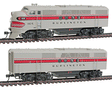 EMD FTA-B Set w/Tsunami(R) Sound & DCC -- Chicago, Burlington & Quincy (gray, red)
