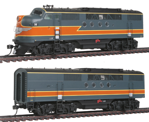 EMD FTA-B Set w/DCC -- Milwaukee Road (gray, orange)
