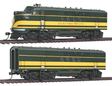 EMD FTA-B Set w/Tsunami(R) Sound & DCC -- EMD (Demonstrator Scheme, green, yellow)