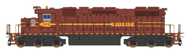 EMD SD38-2 w/Loksound & DCC -- Duluth, Missabe & Iron Range (maroon, yellow)