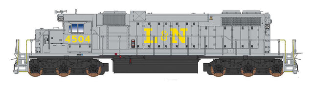 EMD SD38-2 w/Loksound & DCC -- Louisville & Nashville (gray, yellow)