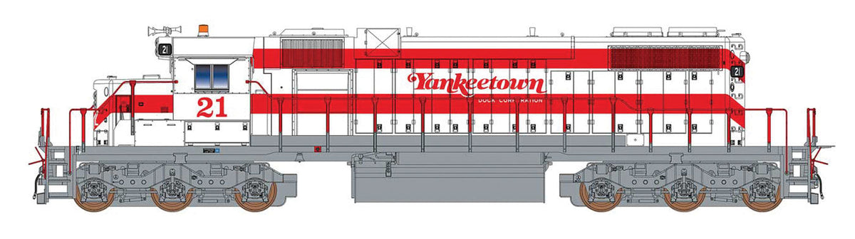 EMD SD38-2 w/DCC -- Yankeetown Dock Corporation (red, white)