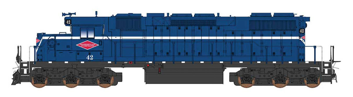 EMD SD38-2 - Sound and DCC -- Progressive Rail (blue, white, red)
