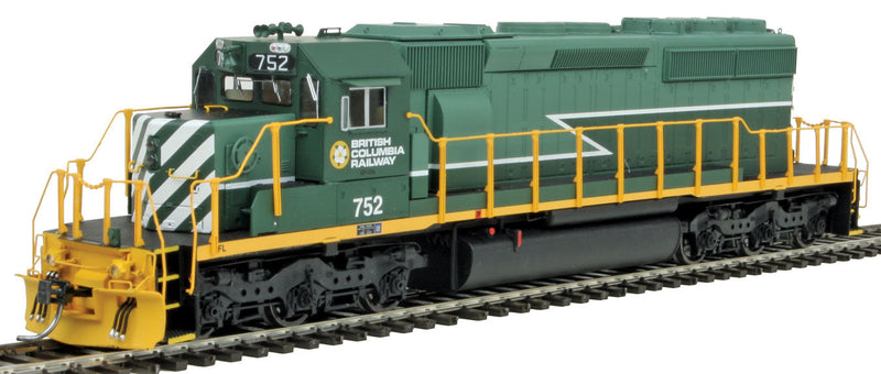 EMD SD40-2 w/LokSound & DCC -- British Columbia Railway (2-Tone Green, Dogwood Logo)