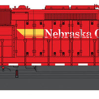 EMD SD40-2 w/DCC -- Nebraska Central (red, yellow)