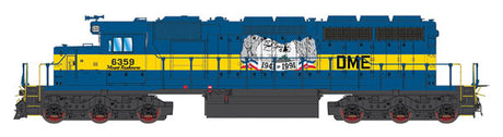 EMD SD40-2 w/LokSound & DCC -- Dakota, Minnesota & Eastern #6359 (blue, yellow, Mount Rushmore Commemorativ
