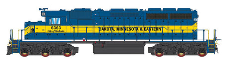 EMD SD40-2 w/LokSound & DCC -- Dakota, Minnesota & Eastern (blue, yellow)