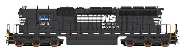 EMD SD40-2 High Hood w/LokSound & DCC -- Norfolk Southern (black, white)