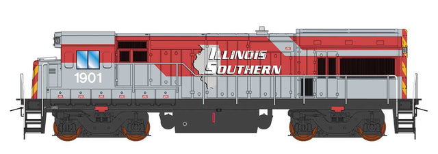 GE U18B - DCC -- Fugitive Movie Illinois Southern (gray, red, white)