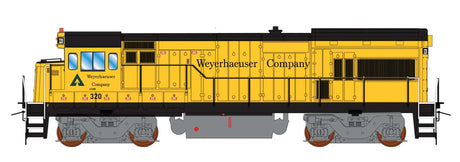 GE U18B - DCC -- Weyerhaeuser (yellow, black)