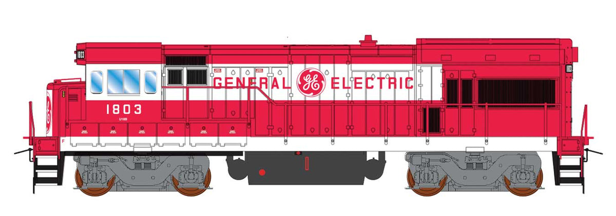 GE U18B - Sound and DCC -- General Electric (red, white)