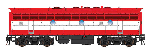 EMD F7B - Standard DC -- St. Louis-San Francisco (orange, white)