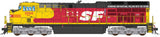 GE ET44AC Tier 4 GEVO - Sound and DCC -- Southern Pacific Santa Fe #1986 (SPSF Fantasy Heritage, red, black, yellow)-1