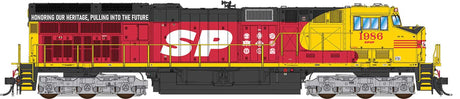 GE ET44AC Tier 4 GEVO - Sound and DCC -- Southern Pacific Santa Fe #1986 (SPSF Fantasy Heritage, red, black, yellow)-2