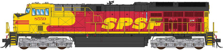 GE ET44AC Tier 4 GEVO - Standard DC -- Southern Pacific Santa Fe #8567 (SPSF Fantasy Scheme, red, black, yellow)