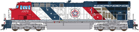 GE ET44AC Tier 4 GEVO - Standard DC -- Semiquincentennial #1976 Independence (Fantasy Scheme, red, white, blue)