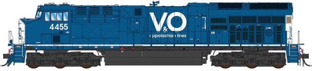 GE ET44AC Tier 4 GEVO - Standard DC -- Virginian & Ohio #4464 (Fantasy Scheme, blue, white, Appalichian Lines)