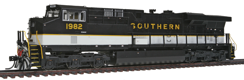 GE ES44AC w/LokSound & DCC - Famous Image Collector Series -- Southern Railway (Fantasy Scheme, black, white, gold)