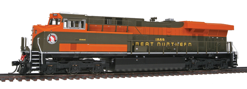 GE ES44AC w/LokSound & DCC - Famous Image Collector Series -- Great Northern (Fantasy Scheme, Simplified Omaha Orange, green)