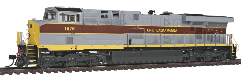 Famous Image Collector Series Diesel GE ES44AC - Standard DC -- Erie-Lackawanna (Fantasy Scheme; gray, maroon)