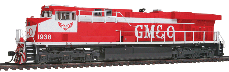 Famous Image Collector Series GE ES44AC - Tsunami Sound & DCC Equipped -- Gulf, Mobile & Ohio (Fantasy Scheme, red, white)