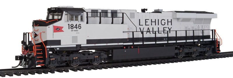 GE ES44AC w/LokSound & DCC - Famous Image Collector Series -- Lehigh Valley (Snowbird, white, black, red)