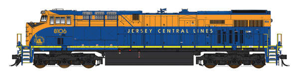 GE ES44AC w/DCC - Famous Image Collector Series -- Norfolk Southern #8106 (Fantasy Central RR of New Jersey Heritage, blue, ora