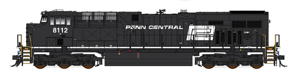 GE ES44AC w/DCC - Famous Image Collector Series -- Norfolk Southern #8112 (Fantasy Penn Central Heritage Scheme, black)
