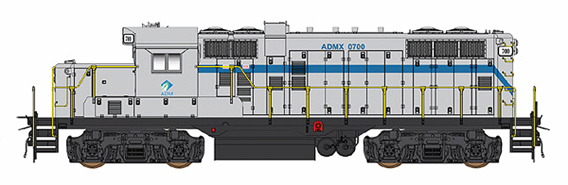 Paducah GP10 w/DCC -- Archer-Daniels-Midland (gray, blue)