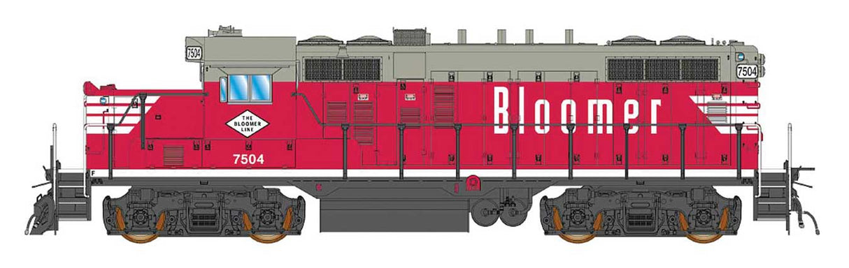 Paducah GP10 w/DCC -- Bloomer Line (red, gray, white)